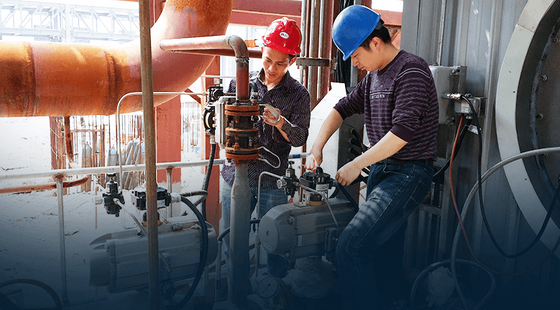 Válvulas utilizadas en la planta de energía